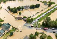 flooded houses