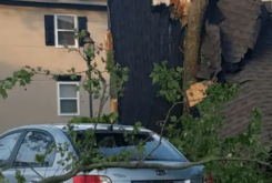 damaged home