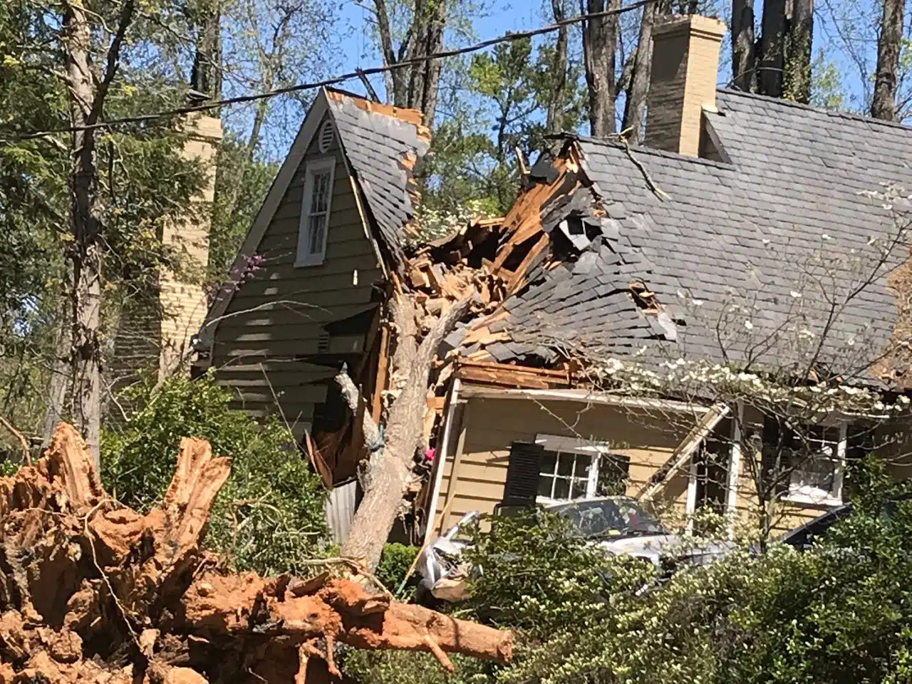 Hurricane damage