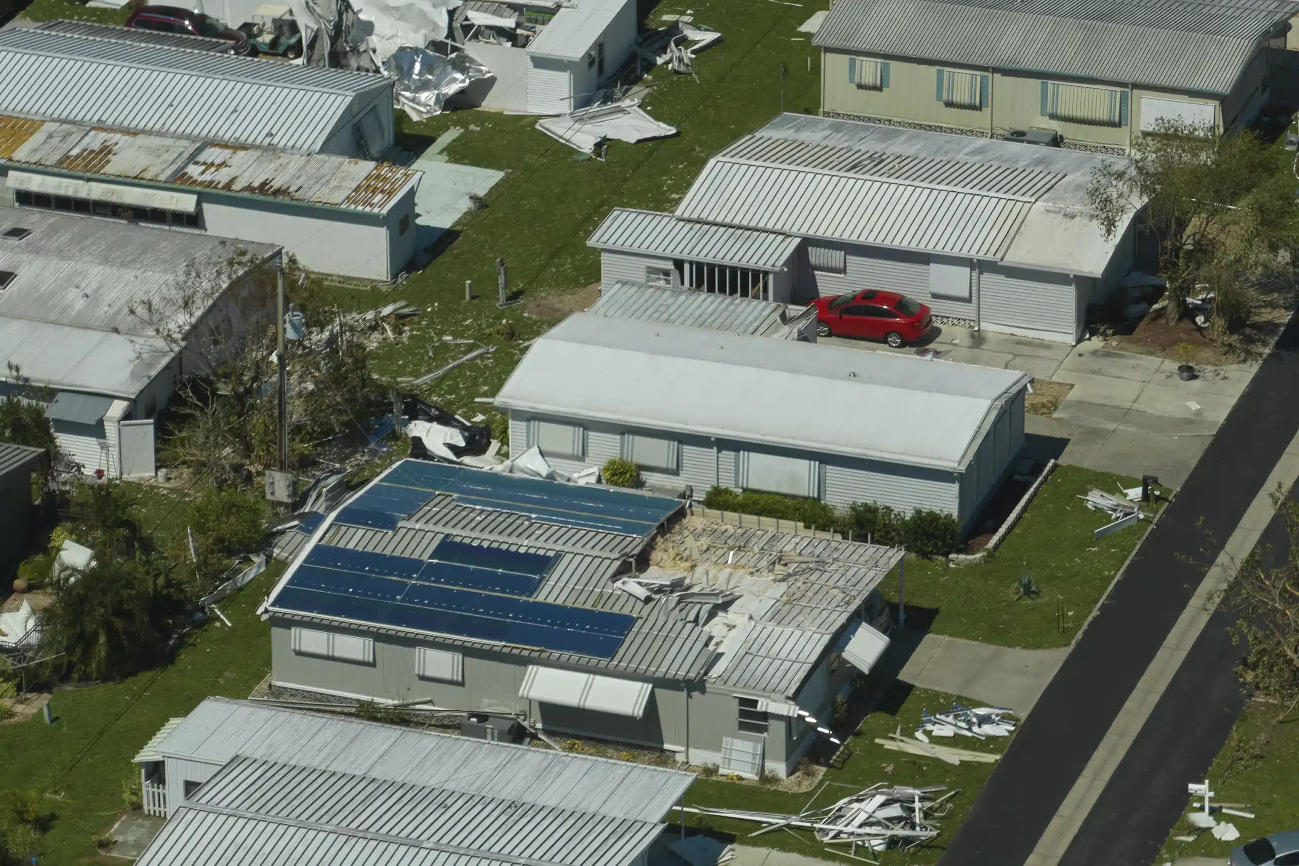 Hurricane damage