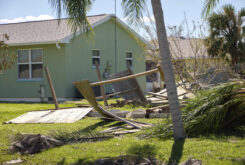 Hurricane damage