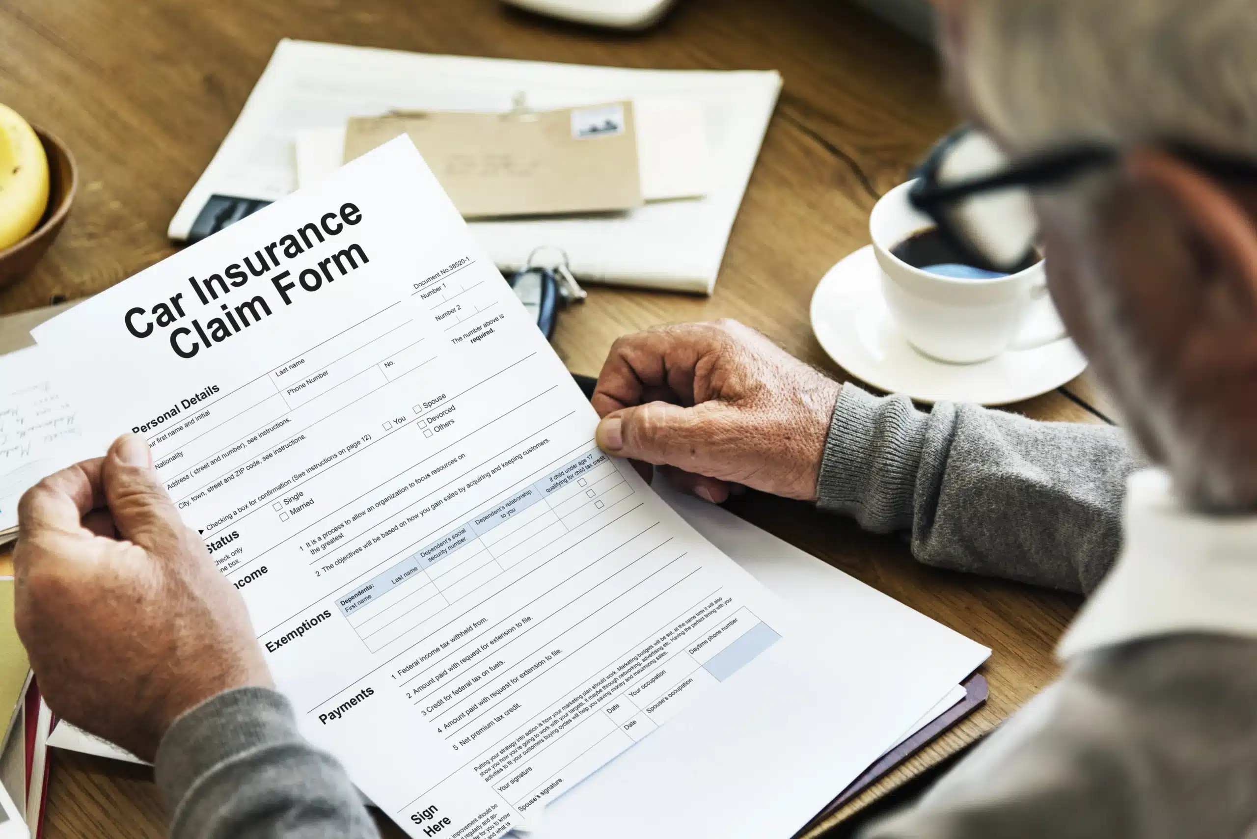 car insurance claim form
