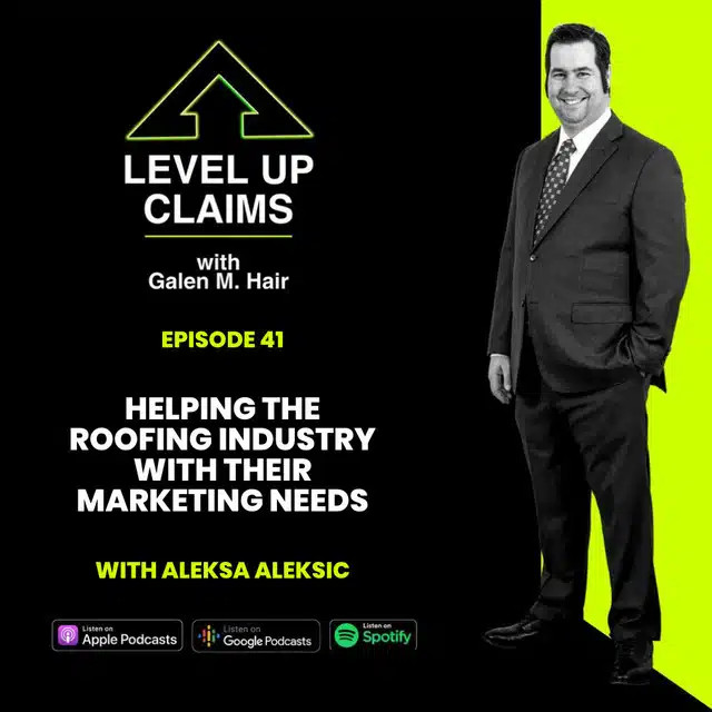 Helping the Roofing Industry with Their Marketing Needs with Aleksa Aleksic Episode 41
