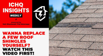 a damaged roof
