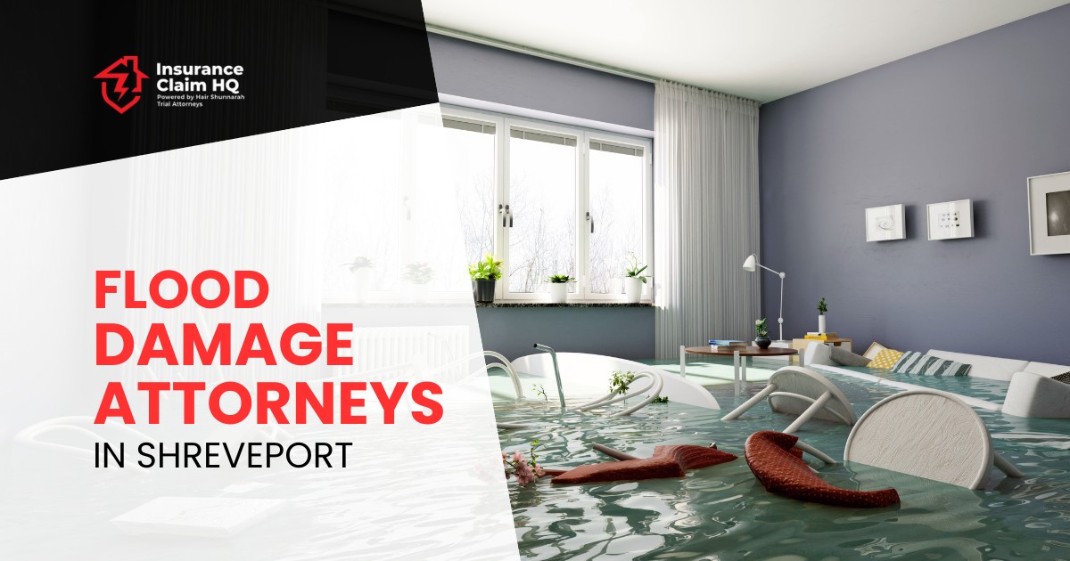 A flooded living room