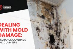 A mold damaged wall