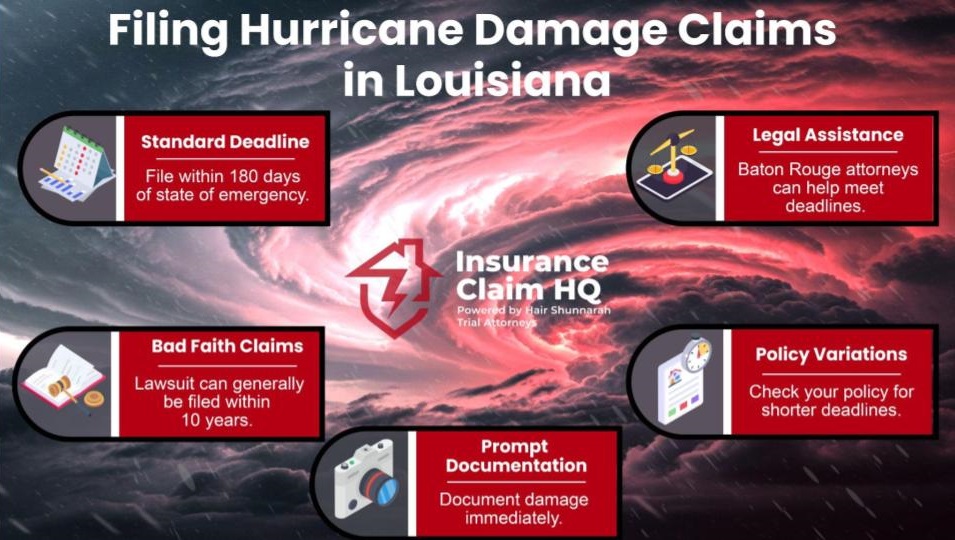 Filing Hurricane Damage Claims in Louisiana