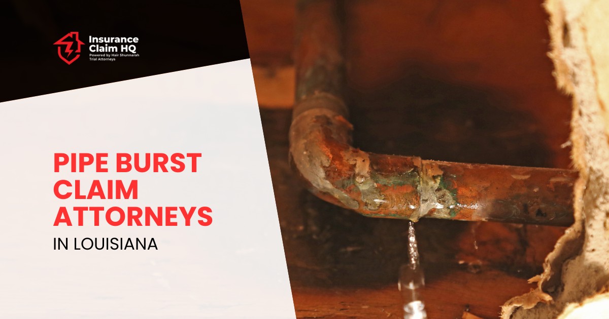 Louisiana Pipe Burst Claim Attorneys
